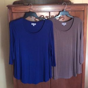 Bundle of 2 JM Collection Tunic size xl